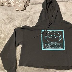 Dixxon crop top hoodie